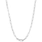 Paperclip Link Chain Necklace for Women – Stainless Steel Gold & Silver – Zircon-Embellished Adjustable Necklace (18"-24") – Elegant Everyday Jewelry Gift